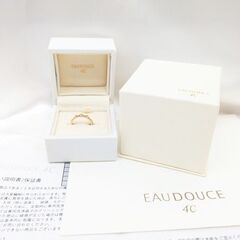 【EAUDOUCE 4℃】K10 イエローゴールド色石リング 7...