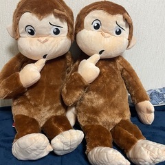 おさるのジョージ ぬいぐるみ 3体セットの画像