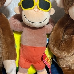 おさるのジョージ ぬいぐるみ 3体セットの画像