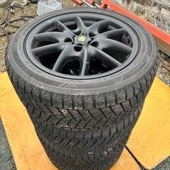 アルミホイールタイヤ付きブリザック 255/50R19 ブラックホイール 4本 