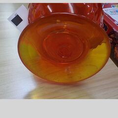ID195208　琉球ガラス花びん　赤の画像