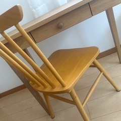 ニトリ テーブルと椅子セット1人用の画像