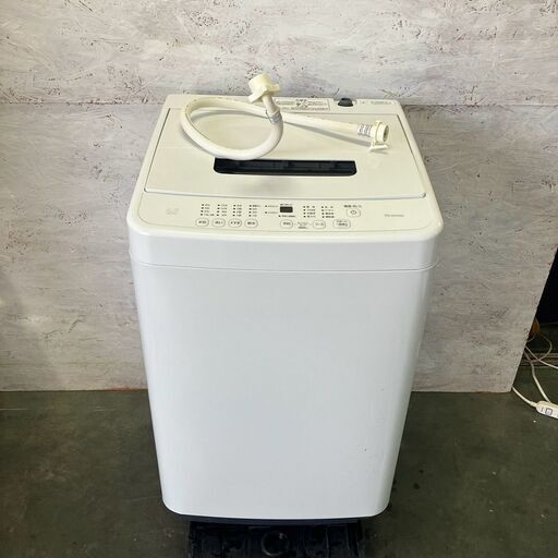 【IRIS OHYAMA】アイリスオーヤマ 全自動洗濯機 IAW-T451 4.5kg 2020年製 ホワイト 縦型洗濯機 生活家電 中古 格安人気モデル Y1148