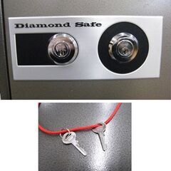 ダイヤモンドセーフ 金庫 鍵アリ 2001年製 DW30-1 耐火金庫 幅41.5×奥行34×高さ33.5cm  diamond safeダイヤセーフ 札幌市 厚別区の画像
