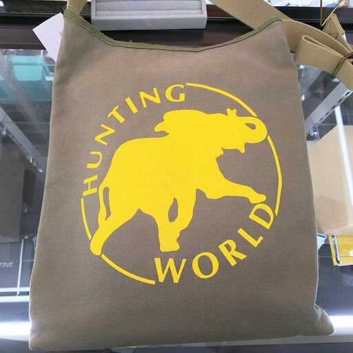HUNTING WORLD/ハンティング･ワールド　ボルネオチャリティ　ショルダーバッグ　カーキ　IKZ-661