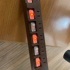 延長コード1.5M 電源タップ　6個口の画像