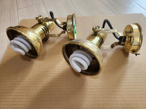 昭和　照明　アンティーク　モダン レトロ　ライト　電灯　電球　2個セット