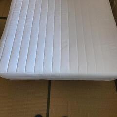 無印良品脚付マットレス高密度ポケットコイルセミダブル