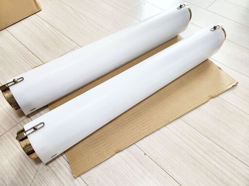 昭和　蛍光灯 照明　アンティーク　モダン レトロ　ライト　電灯　電球　2個セット