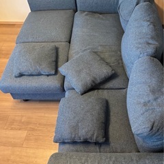 【受け渡し予定決定】ソファー　3人　オットマン の画像