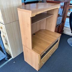 店頭引き渡し 中古 テレビボード 木製 家具 テレビ台の画像