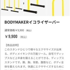 BODYMAKER イコライザーバー　ディップスバーの画像