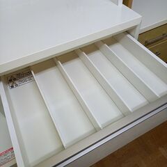 【ジャングルジャングル深井店】★ニトリ NITORI リガーレ システムキッチンボード ホワイト 大容量 大家族 ファミリータイプ キッチン家具 収納家具 堺市 深井 【FU2115】の画像