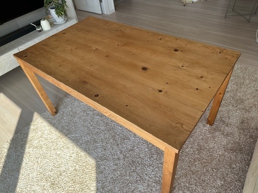 天然木　ダイニングテーブル　135