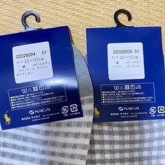 【未使用タグ付】ポロラルフローレン メンズ 25〜27cm スニーカーソックスの画像
