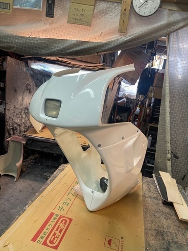 NSR50後期カウリング　白