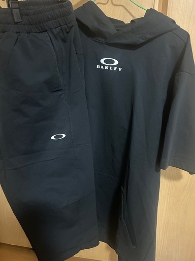 OAKLEY フード付きジャージ 上下セット ブラック