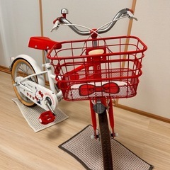 （お取引終了）★子供自転車★ハローキティ★16インチ★中古の画像