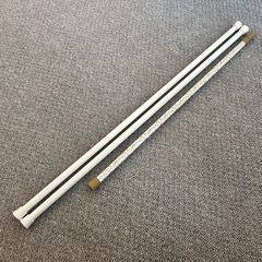 突っ張り棒　つっぱり棒　3本　白　茶　花柄