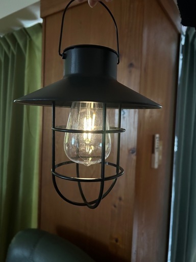 ソーラー　LEDランタン　ランプ　ヴィンテージ