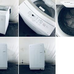 ID:sh30796 ニトリ 洗濯機 一人暮らし 中古 2022年製 全自動洗濯機 6.0kg ホワイト 送風 乾燥機能付き NTR60  【リユース品：状態A】【送料無料】【設置費用無料】の画像