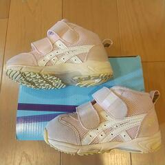ASICS キッズシューズ 13.5cm ハイカット ピンクの画像