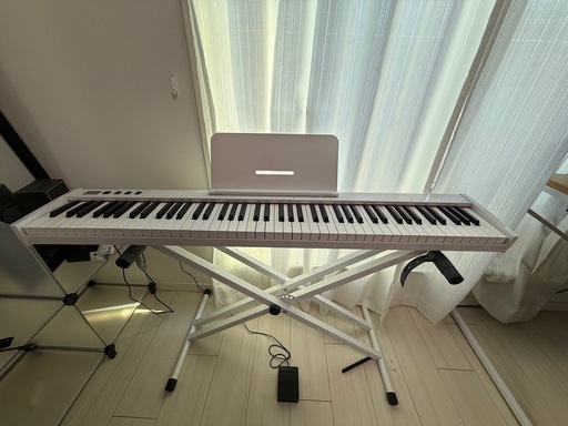 ニコマク NikoMaku 電子ピアノ 88鍵盤 SWAN-S 日本語表記 MIDI対応
