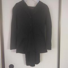 黒スーツスカートとズボンセット