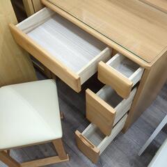 家具の大丸 Nロースト 60ドレッサー 一面鏡