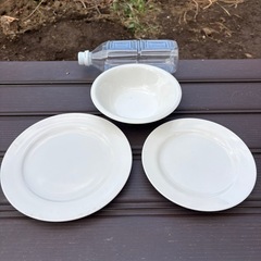 白い皿 3種の画像