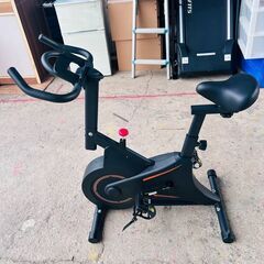 【❗️✨お手軽トレーニング✨❗️】エアロバイク SPIN BIKE 💫本格トレーニングに最適！静音設計室内フィットネスバイク💫動作品の画像