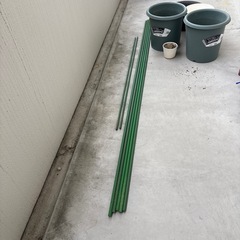 植木鉢、支柱の画像