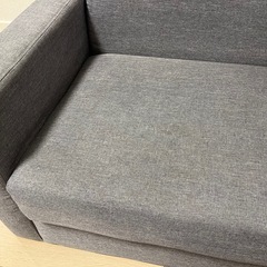 【無料】座面収納付きソファ　2人がけの画像