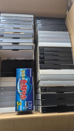 未使用VHSビデオテープ 再利用上書き用の使用済VHSビデオテープ　堺市北区手渡し対応　約６０本