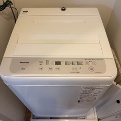洗濯機 Panasonic 2021年制 5Ｋ 配送3000~