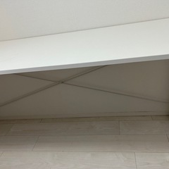 デスク 160x60x70 ホワイト サンワダイレクトの画像