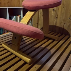 (お話中:無料)バランスチェア　ピンクの画像