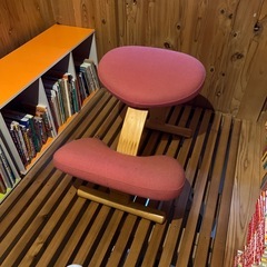 (お話中:無料)バランスチェア　ピンク