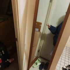 全身鏡（IKEA製、木製、30×150cm）