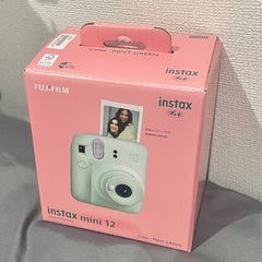 （フィルム付)新品instax mini12チェキ　インスタントカメラ