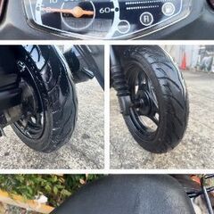 非常に良いエンジン。スズキ レッツ4。フロントバスケット付き。 ◆安い価格で安心して乗れる良いバイクを提供しています。の画像