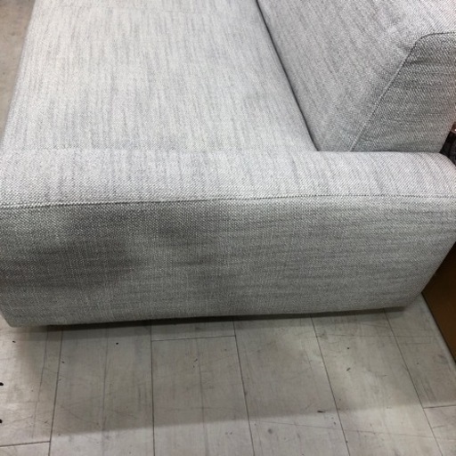 2.5人掛けソファー　unico ファブリック　MATT ライトグレー　【トレファク堺福田店】