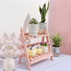 【新品】フラワースタンド プランタースタンド デスク上置棚 花台 園芸ラック 観葉植物の画像