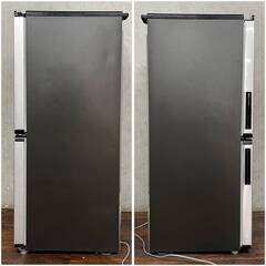 🔷🔶🔷 WF1/21　Haier ハイアール 21年製 148L 2ドア冷凍冷蔵庫 JR-XP2NF148F ステンレスブラック※動作確認済み ★直接引取歓迎○🔷🔶🔷の画像