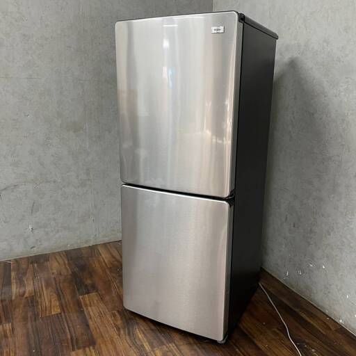 WF1/21　Haier ハイアール 21年製 148L 2ドア冷凍冷蔵庫 JR-XP2NF148F ステンレスブラック※動作確認済み ★直接引取歓迎○