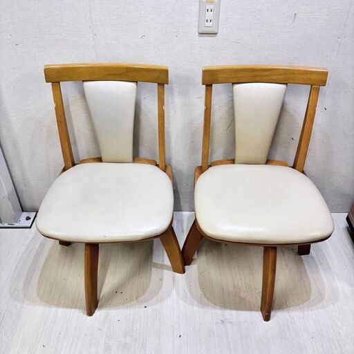 22761  回転式ダイニングチェア　2脚セット NITOIR   ◆大阪市内・東大阪市他 6,000円以上ご購入で無料配達いたします！◆ ※高槻・枚方方面◆西宮・尼崎方面◆生駒方面　それぞれ条件付き無料配送あり！