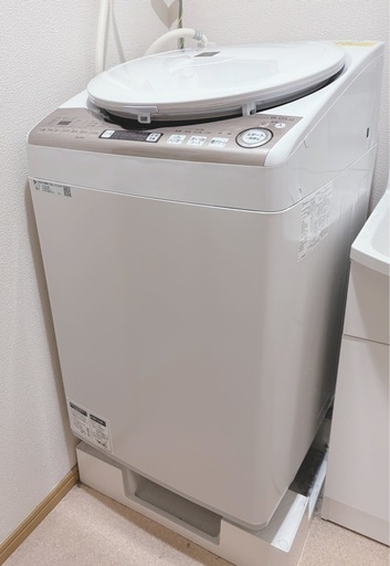 シャープ　プラズマクラスター8.0k洗濯乾燥機　ES-TX8DKS