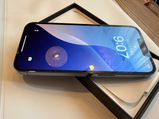 iPhone 13Proブルー256G画面にひびあり 箱付き 中古品