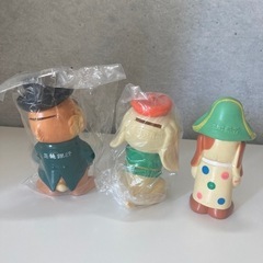 ソフビ人形　昭和レトロ　アンティーク　貯金箱　の画像