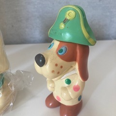 ソフビ人形　昭和レトロ　アンティーク　貯金箱　の画像